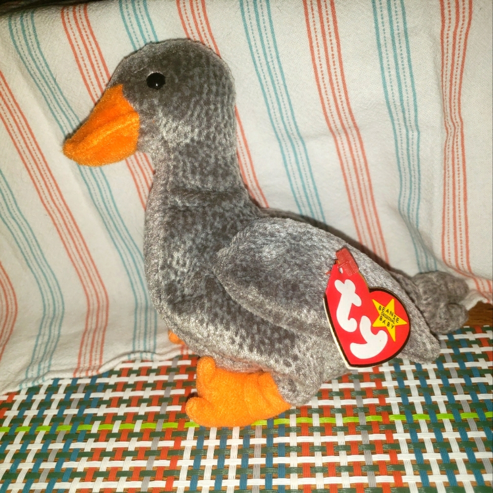 Ty Vintage Beanie Baby Honks the Goose *rare tag errors, limited production*